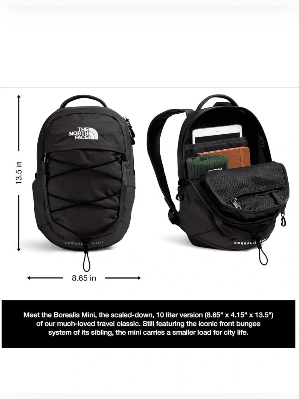 The North Face Borealis Mini Backpack, TNF Black/TNF Black-NPF, One Size